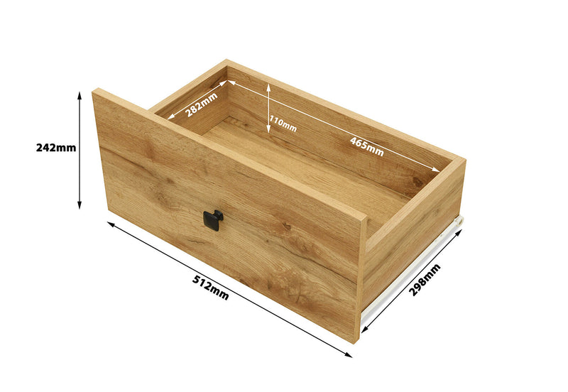 O'BRIEN 2 DRAWER COFFEE TABLE 	OAK