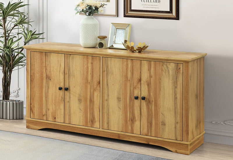 O'BRIEN 4 DOOR BUFFET OAK