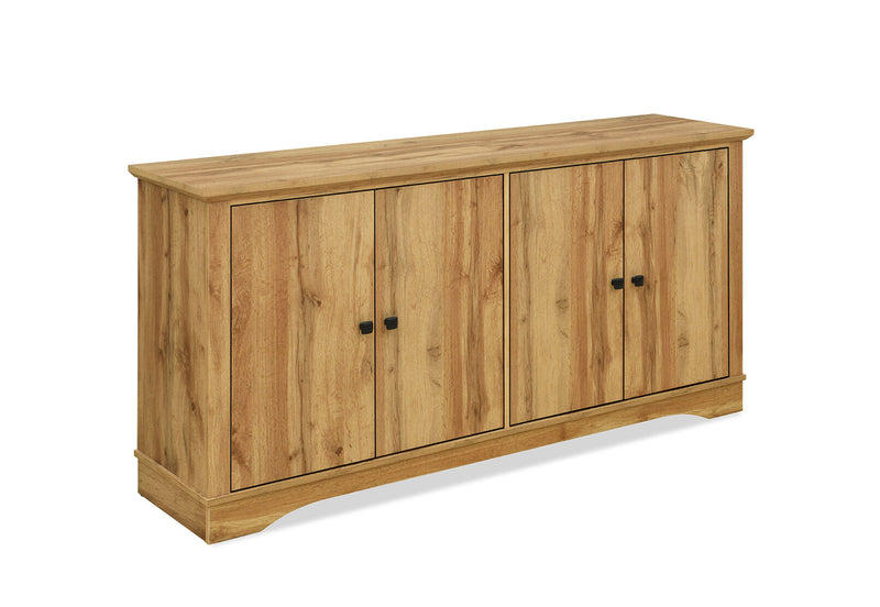 O'BRIEN 4 DOOR BUFFET OAK