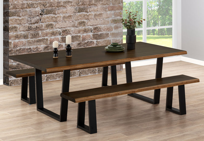 NERO 1900 BENCH 	DARK WALNUT