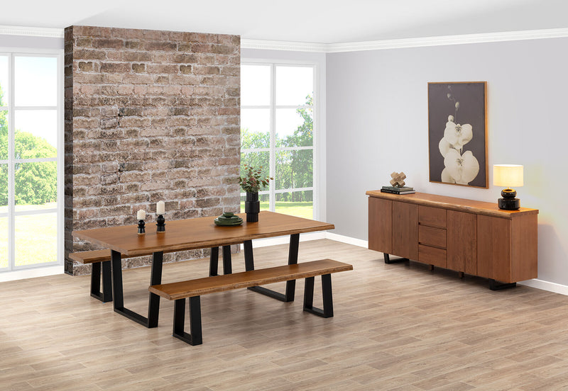 NERO 1900 BENCH 	NATURAL WALNUT