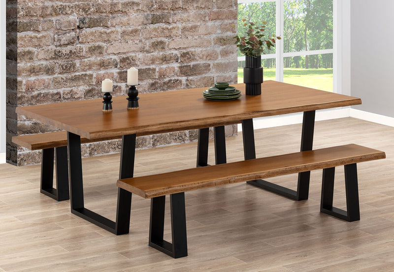 NERO 1900 BENCH 	NATURAL WALNUT