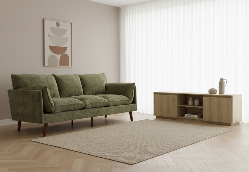 WALSALL 3 SEAT SOFA GREEN