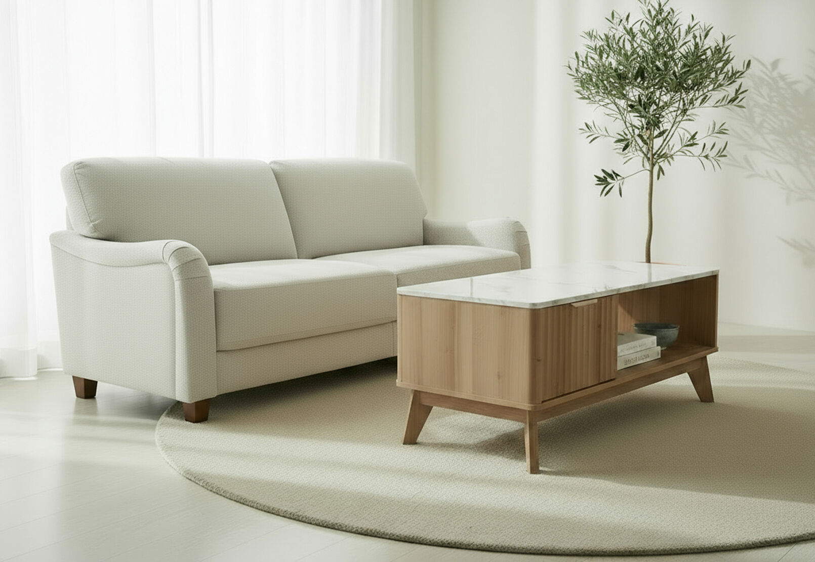 WARREN 3 SEAT SOFA BEIGE