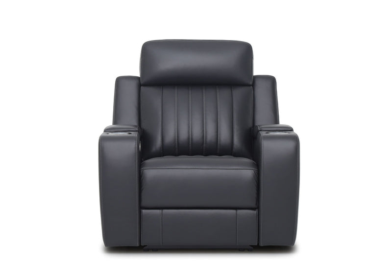 THANE LEATHER ELECTRIC RECLINER BLACK