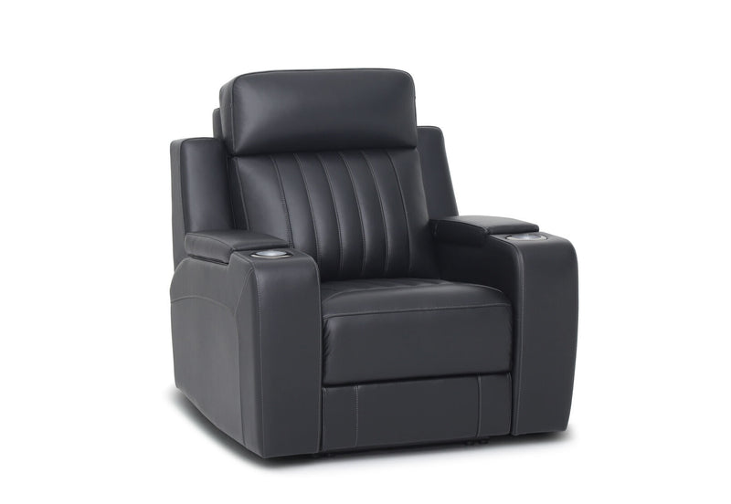 THANE LEATHER ELECTRIC RECLINER BLACK