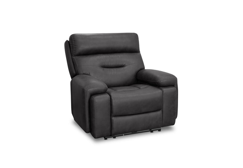HOLLYWOOD FABRIC MEDIA ELECTRIC RECLINER CHARCOAL
