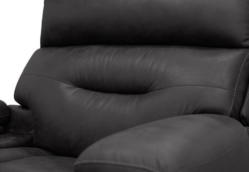 HOLLYWOOD FABRIC MEDIA ELECTRIC RECLINER CHARCOAL