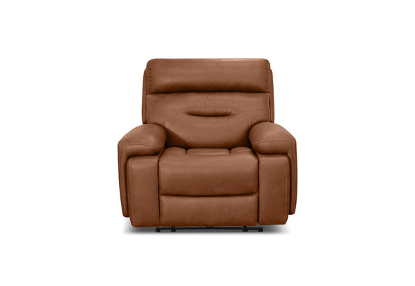 HOLLYWOOD FABRIC MEDIA ELECTRIC RECLINER TAN