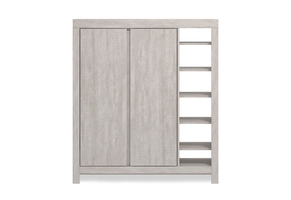 WINTERS 2 DOOR SHOE CABINET WHITE WASH