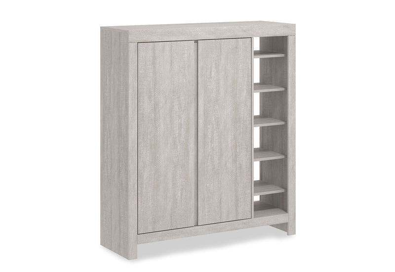 WINTERS 2 DOOR SHOE CABINET WHITE WASH