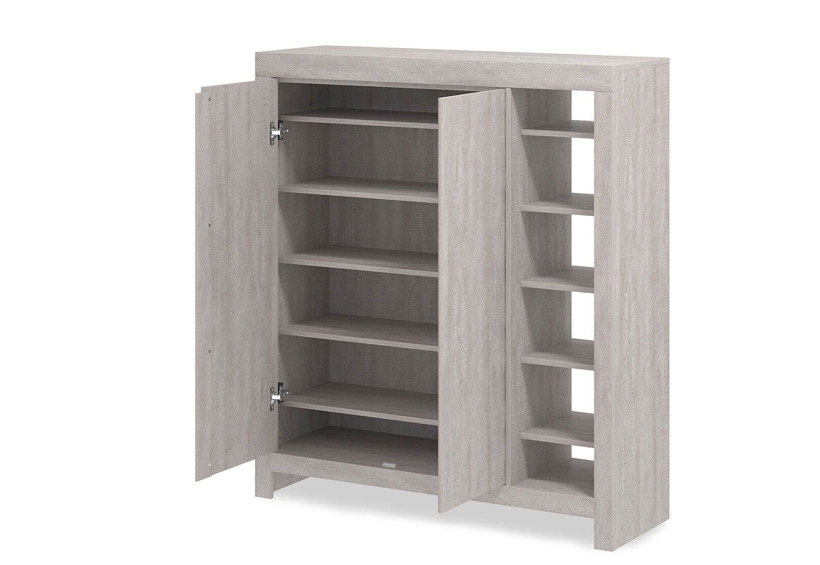 WINTERS 2 DOOR SHOE CABINET WHITE WASH