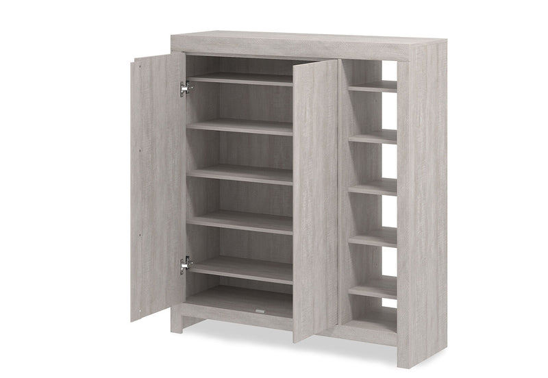 WINTERS 2 DOOR SHOE CABINET WHITE WASH