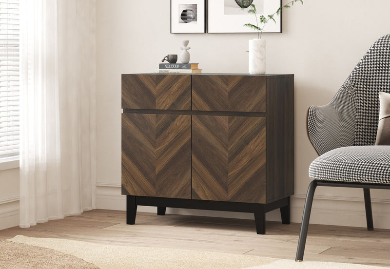 WOODARD 2 DOOR BUFFET WALNUT