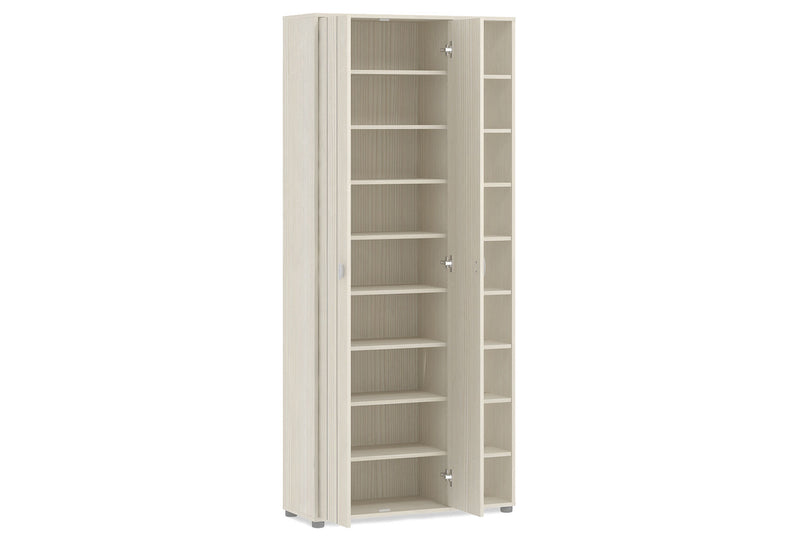 YATES 2 DOOR SHOE CABINET WHITE WASH