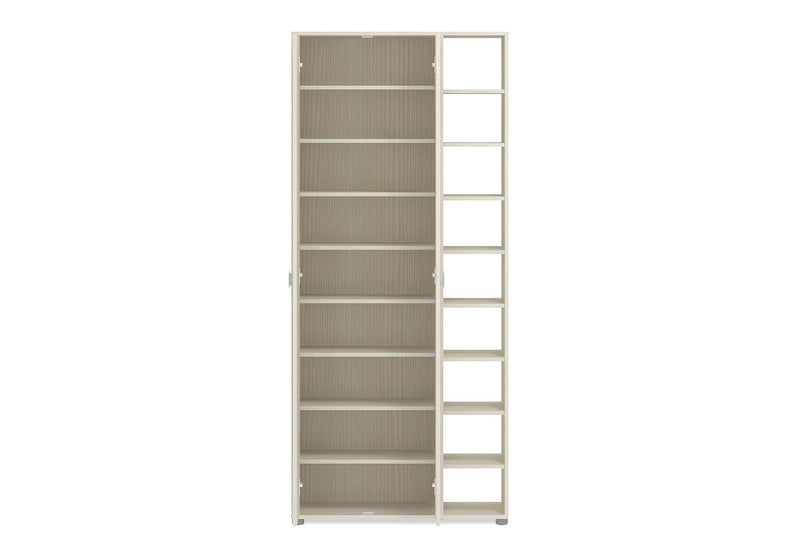 YATES 2 DOOR SHOE CABINET WHITE WASH