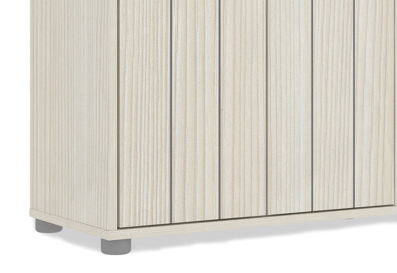 YATES 2 DOOR SHOE CABINET WHITE WASH