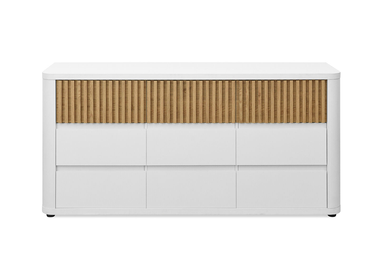 SAN FERNANDO 9 DRAWER BUFFET WHITE/NATURAL