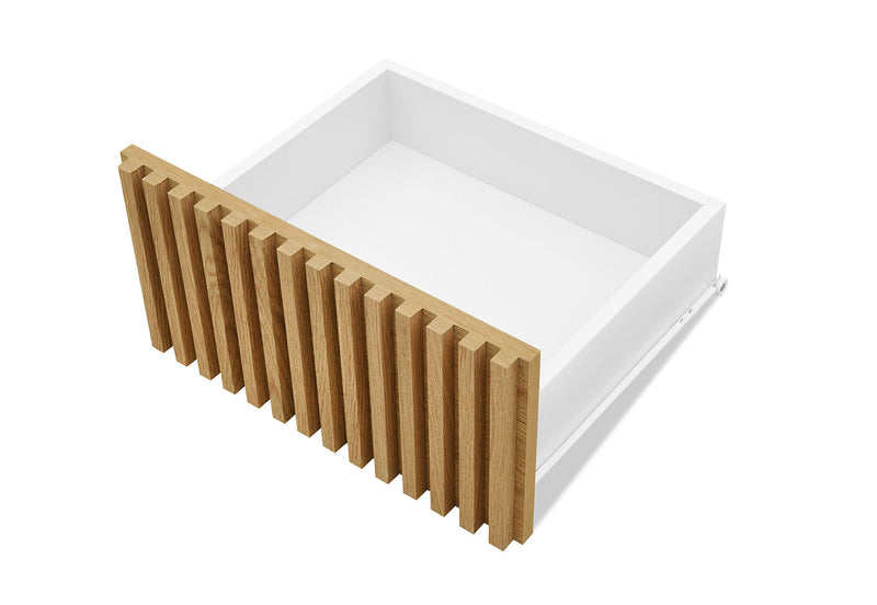 SAN FERNANDO 9 DRAWER BUFFET WHITE/NATURAL