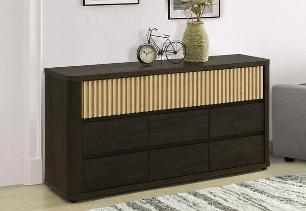 SAN FERNANDO 9 DRAWER BUFFET WALNUT/NATURAL