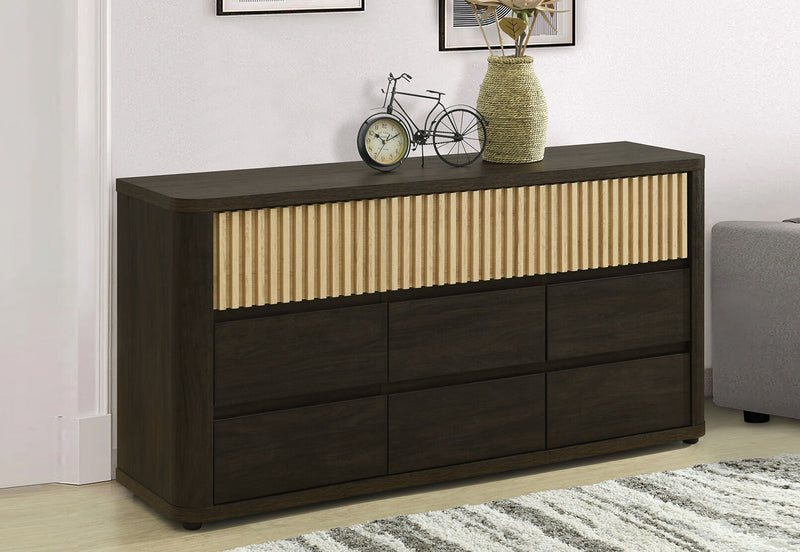 SAN FERNANDO 9 DRAWER BUFFET WALNUT/NATURAL