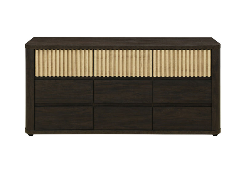SAN FERNANDO 9 DRAWER BUFFET WALNUT/NATURAL