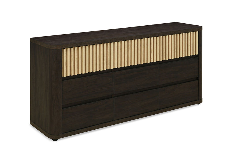 SAN FERNANDO 9 DRAWER BUFFET WALNUT/NATURAL