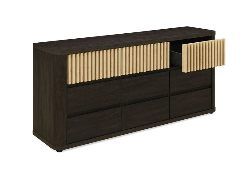 SAN FERNANDO 9 DRAWER BUFFET WALNUT/NATURAL