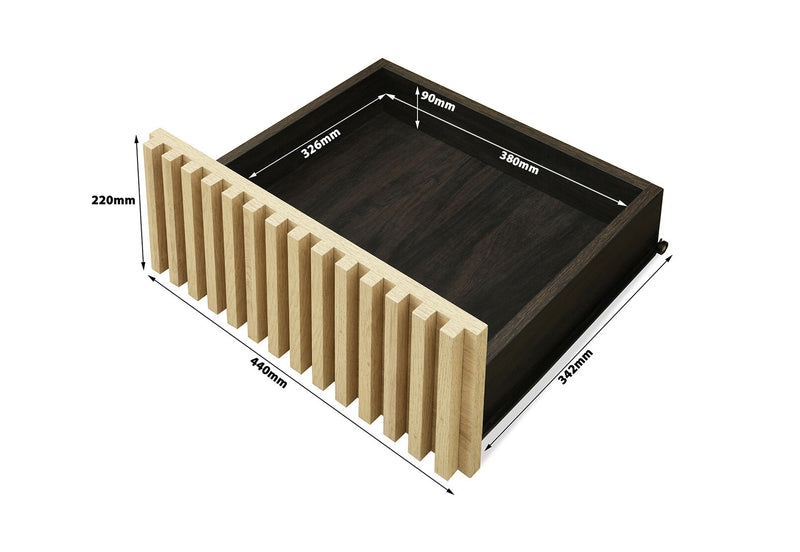 SAN FERNANDO 9 DRAWER BUFFET WALNUT/NATURAL