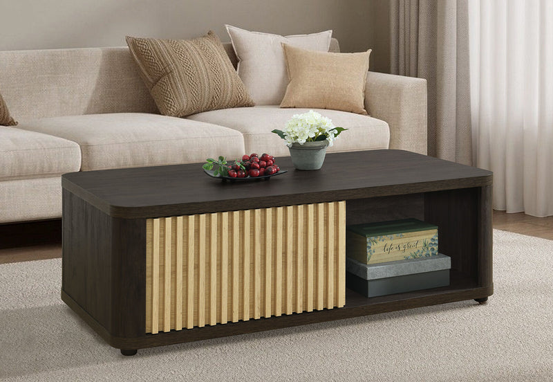 SAN FERNANDO COFFEE TABLE 	WALNUT/NATURAL