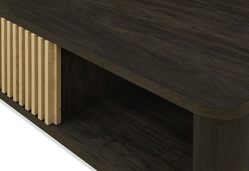 SAN FERNANDO COFFEE TABLE 	WALNUT/NATURAL