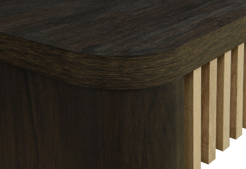 SAN FERNANDO SOFA TABLE WALNUT/NATURAL