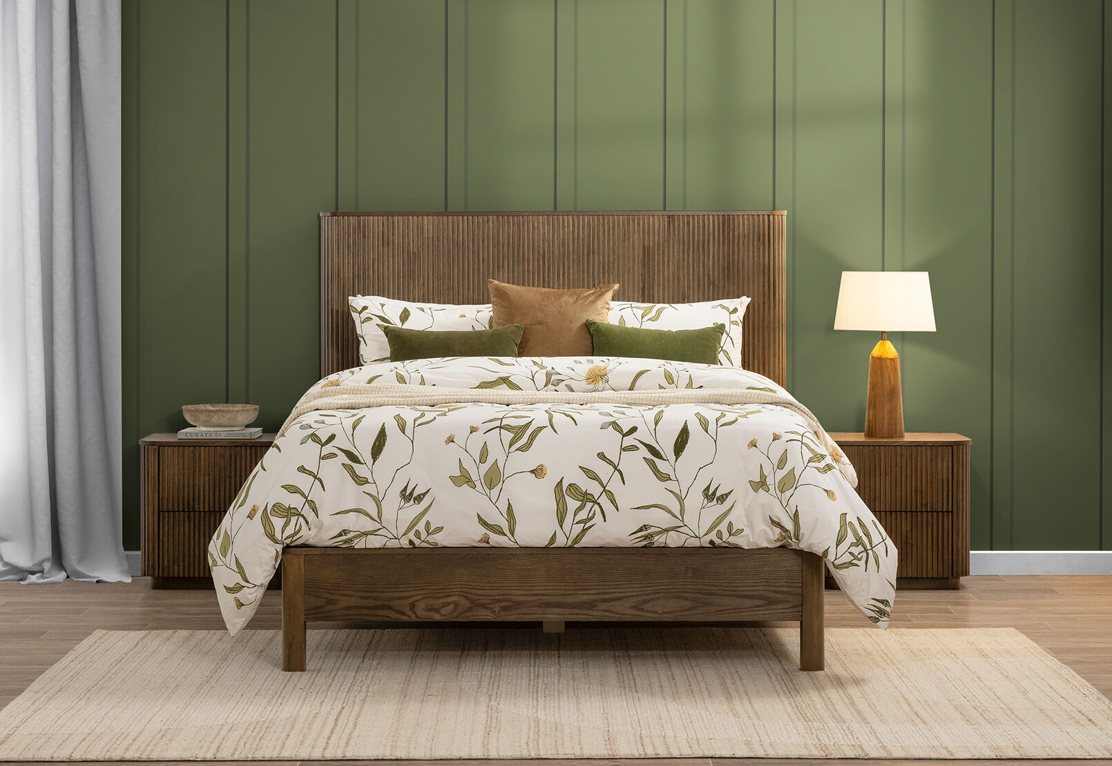 ADEONA QUEEN BED WALNUT