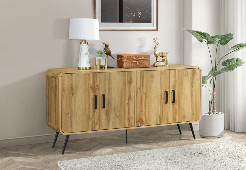 MARTINEZ 4 DOOR BUFFET OAK