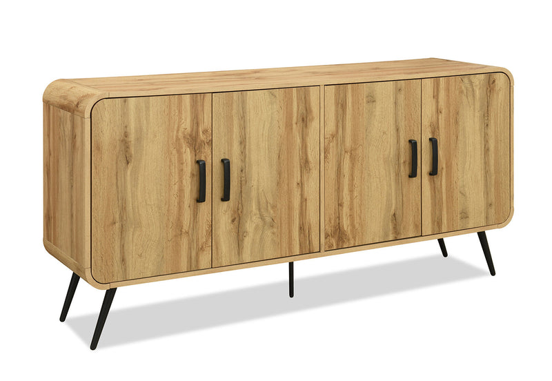 MARTINEZ 4 DOOR BUFFET OAK