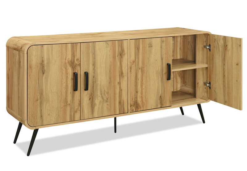 MARTINEZ 4 DOOR BUFFET OAK
