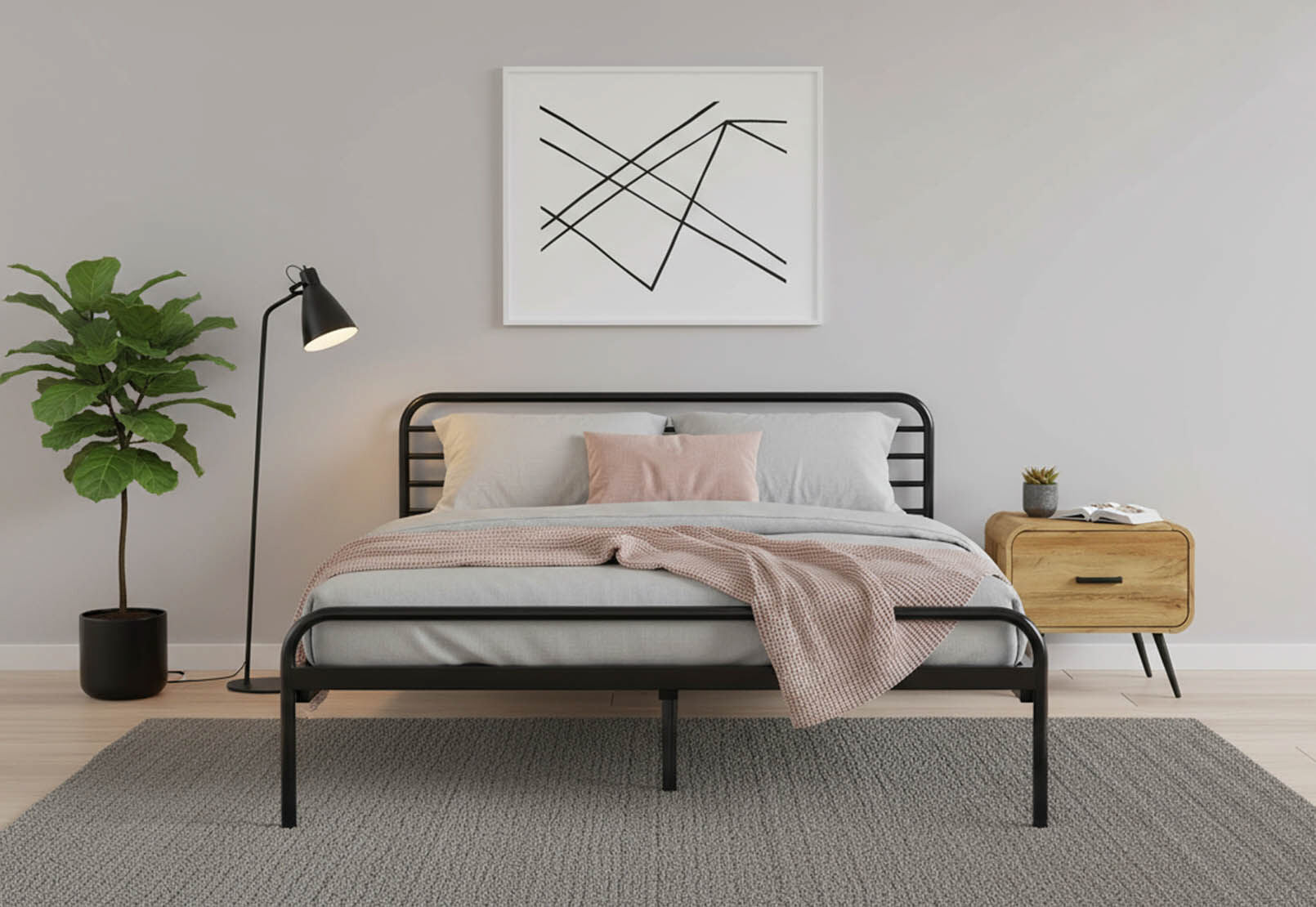 MARTINEZ BEDSIDE OAK