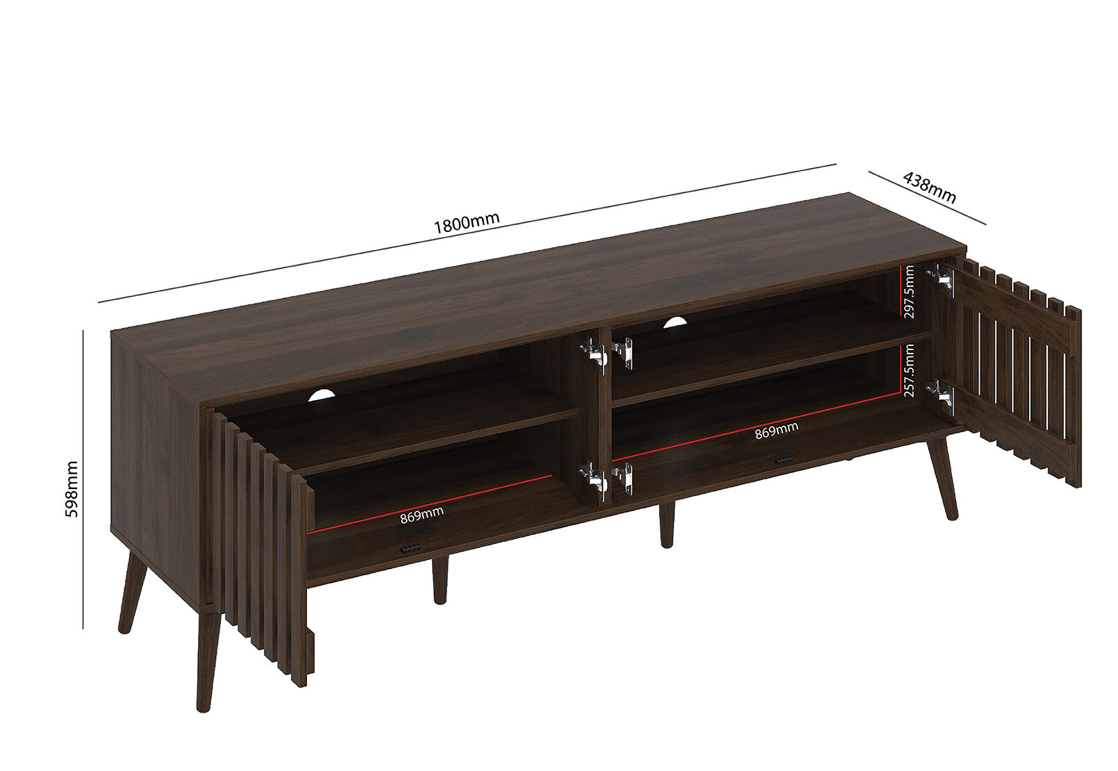 WATSON ENTERTAINMENT UNIT WALNUT