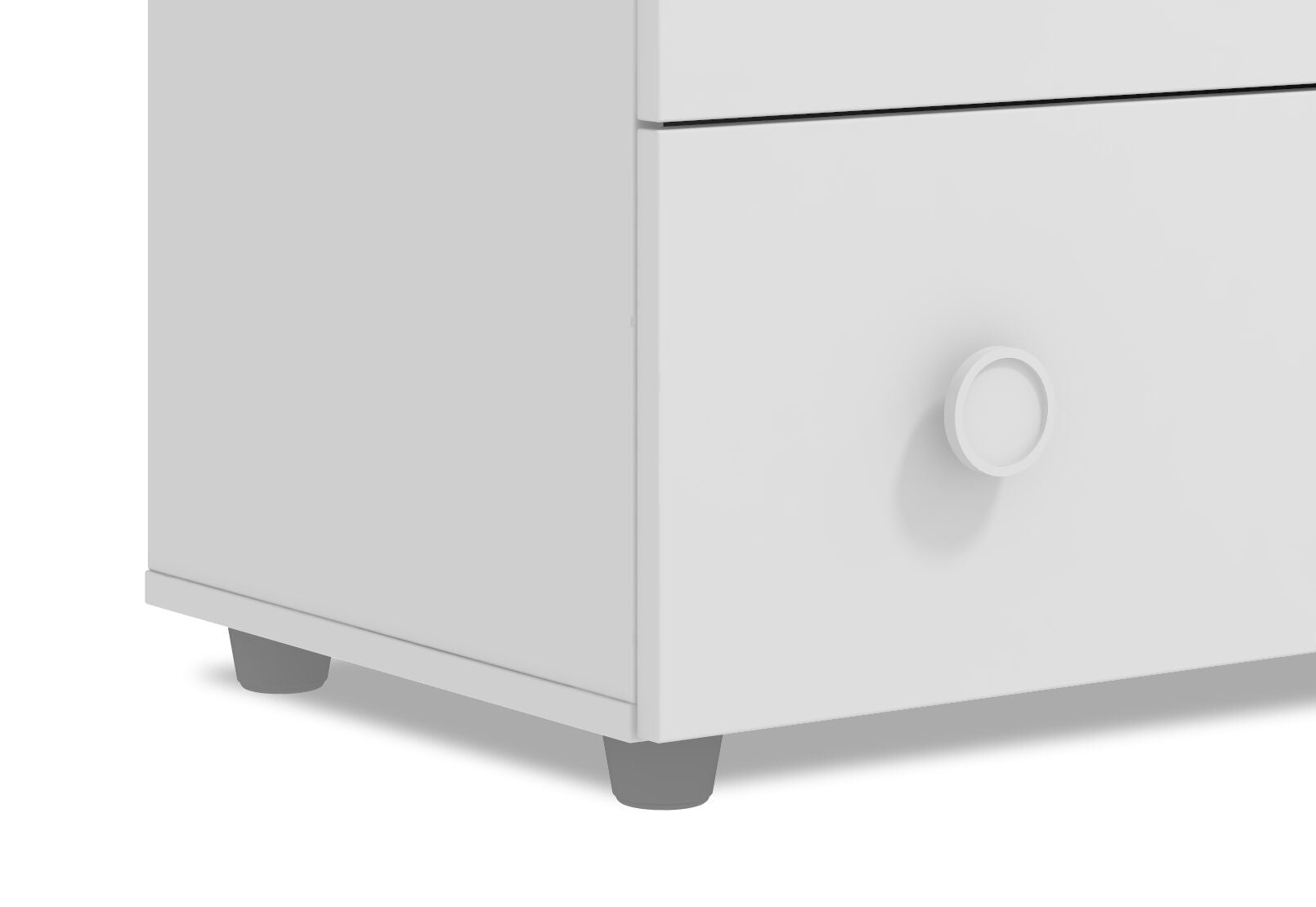 WHEELER 3 DRAWER TALL CHEST WHITE