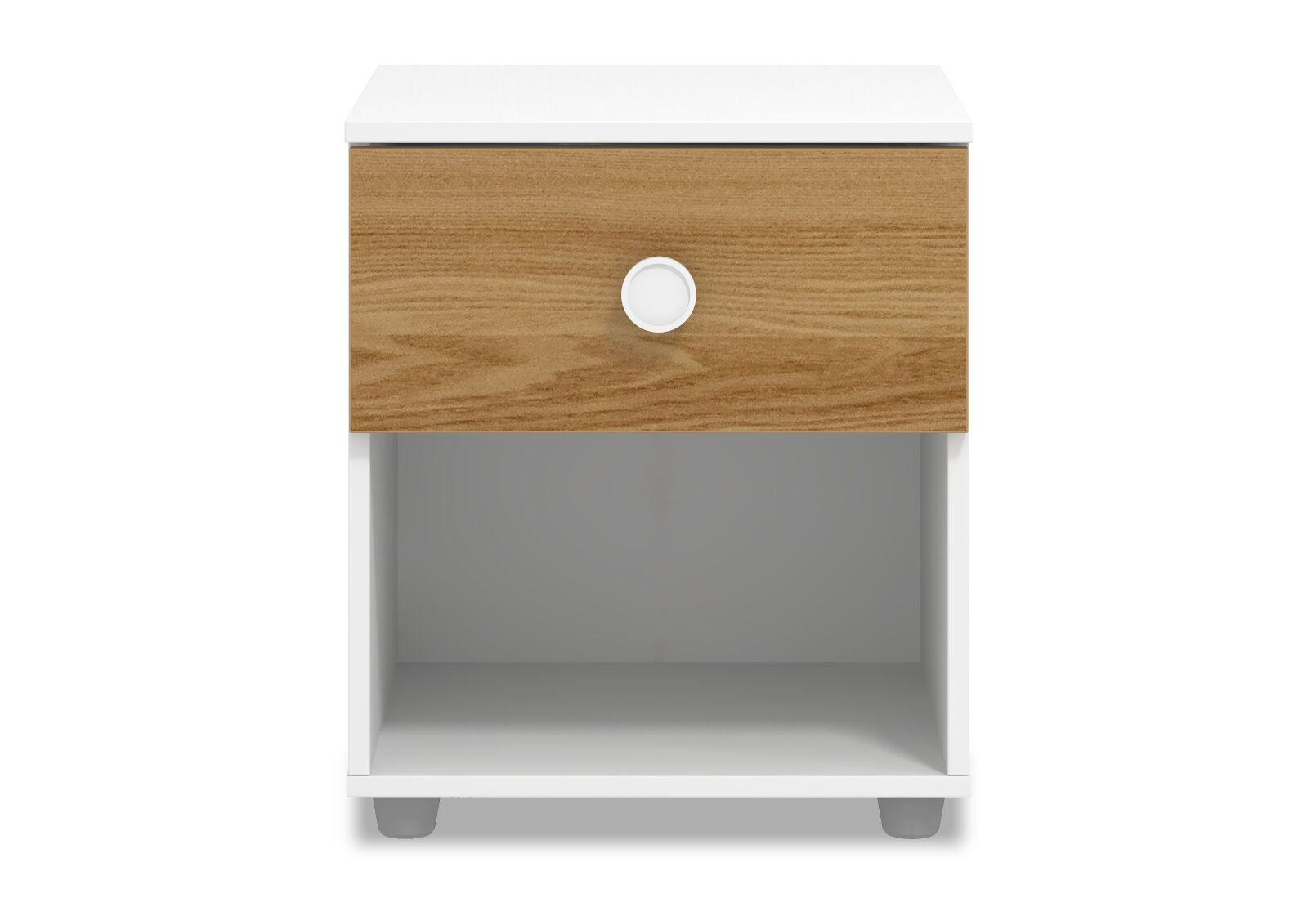 WHEELER BEDSIDE WHITE/NATURAL