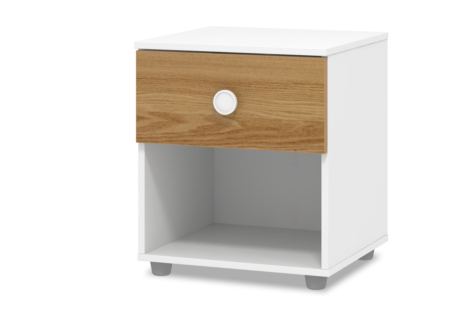 WHEELER BEDSIDE WHITE/NATURAL