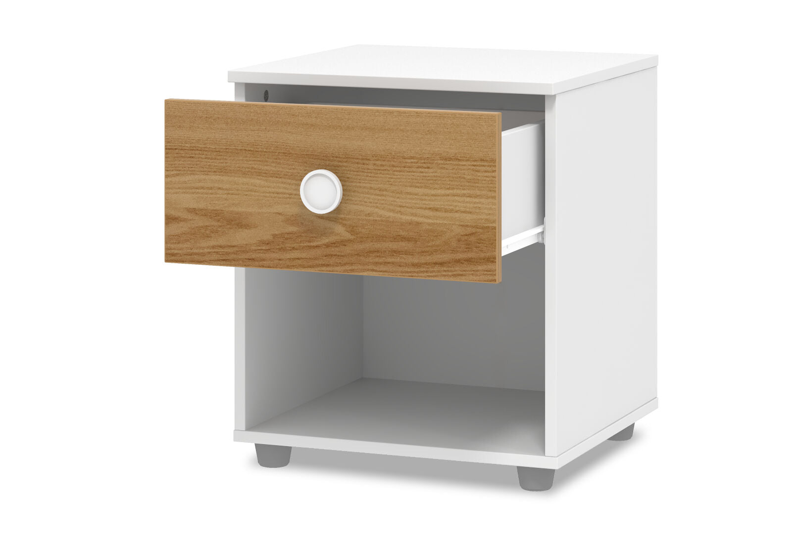 WHEELER BEDSIDE WHITE/NATURAL