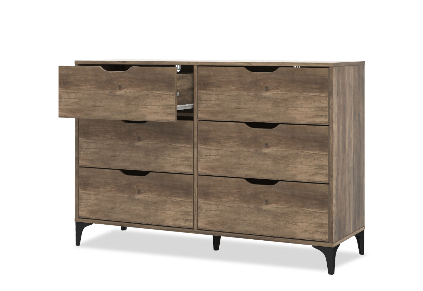 WARE 6 DRAWER DRESSER WALNUT