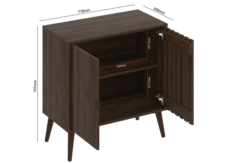 WATSON 2 DOOR SMALL BUFFET WALNUT