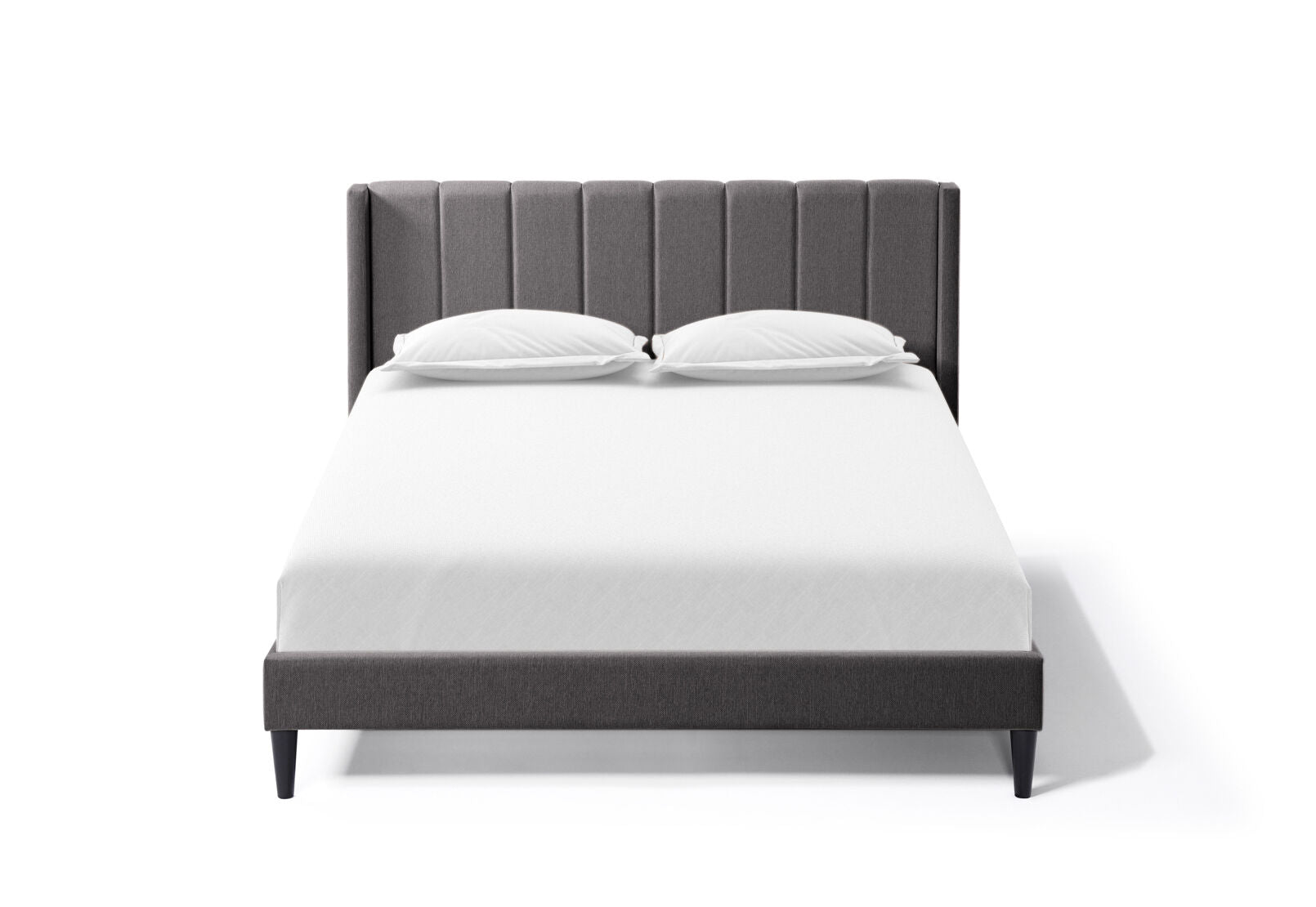 STUART QUEEN BED DARK GREY