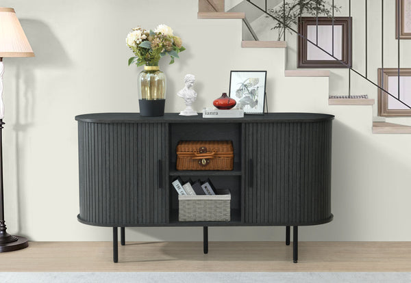 McCOY 2 DOOR BUFFET BLACK