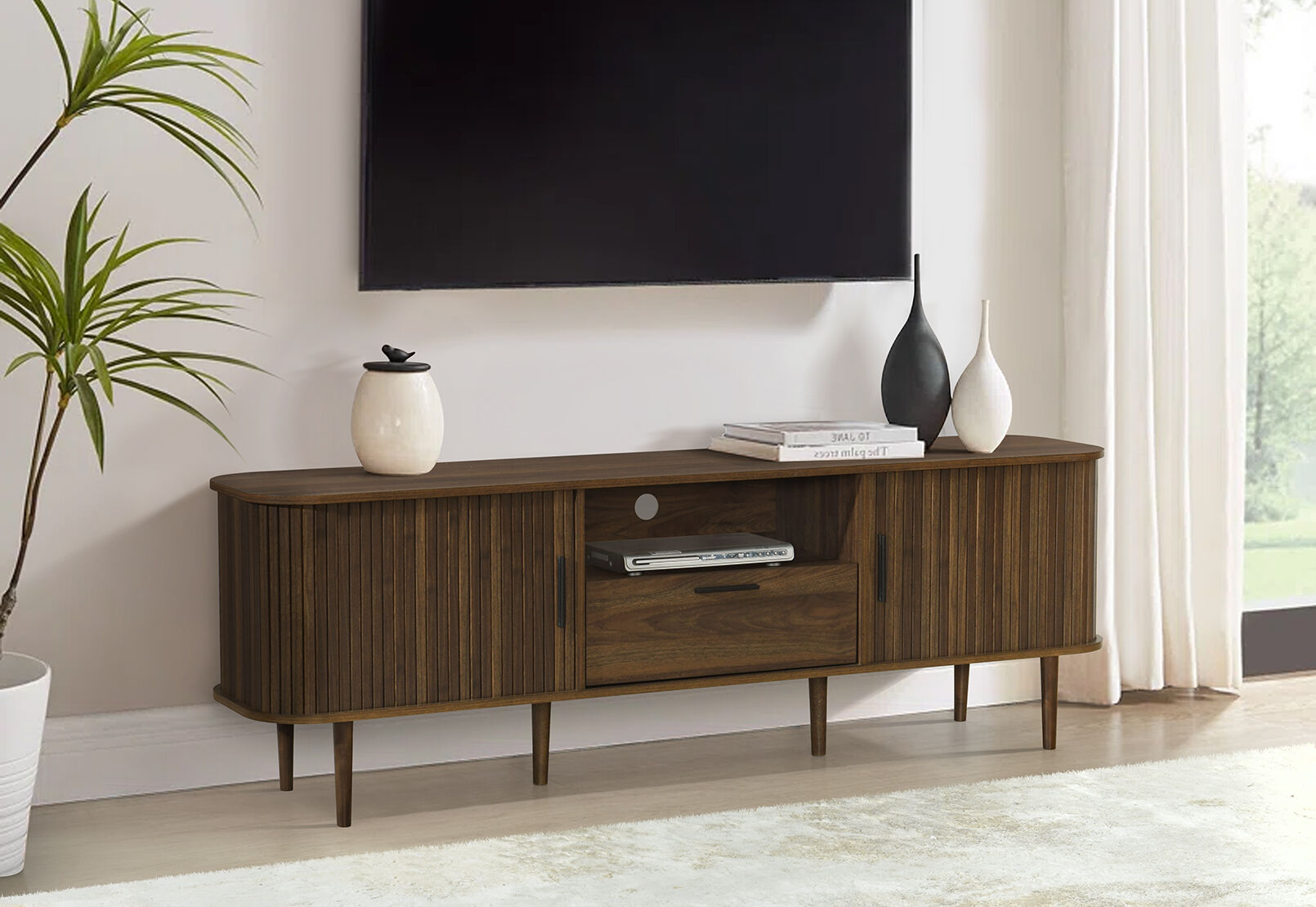 NELSON ENTERTAINMENT UNIT WALNUT