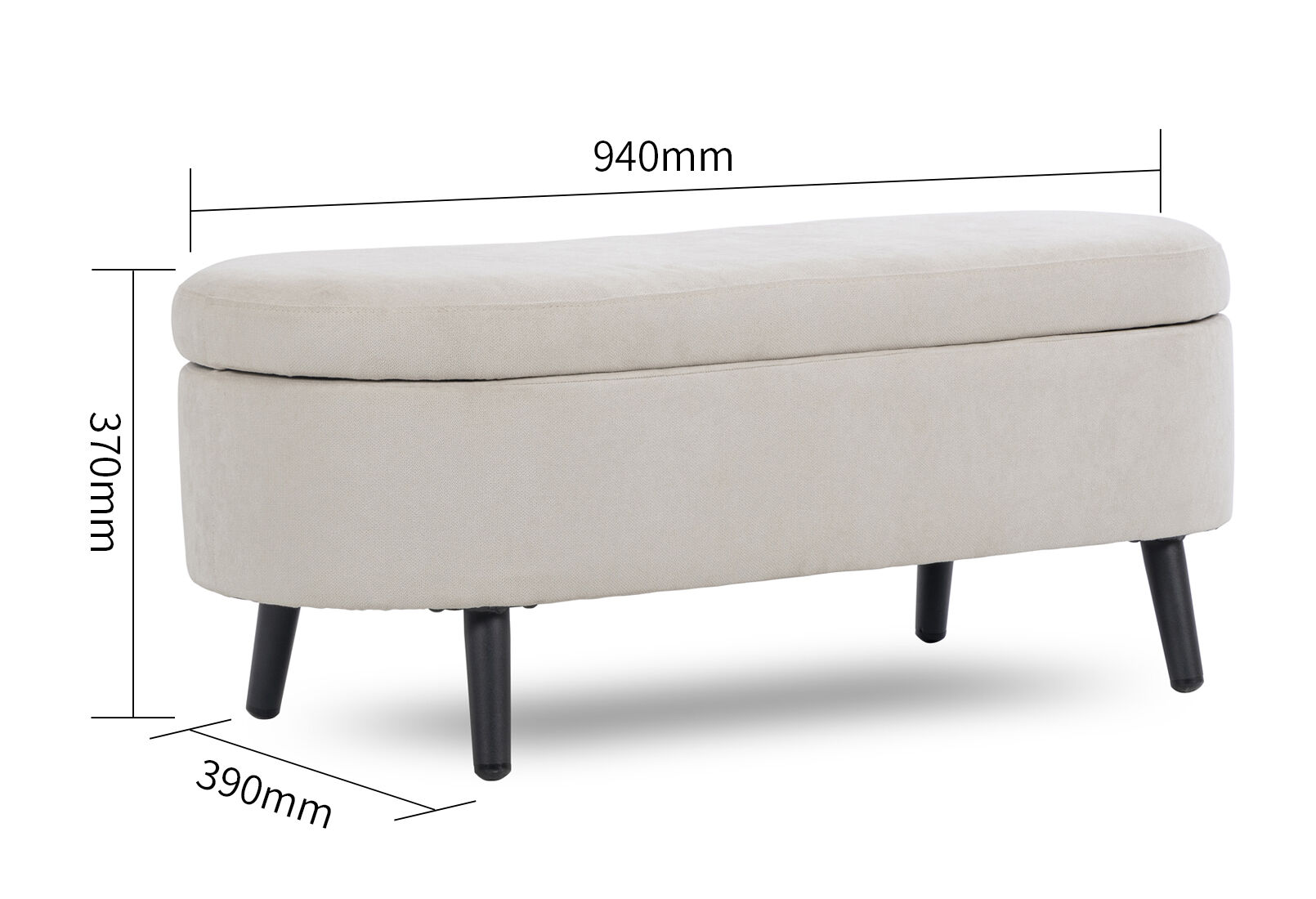 DOUGLAS STORAGE BENCH BEIGE