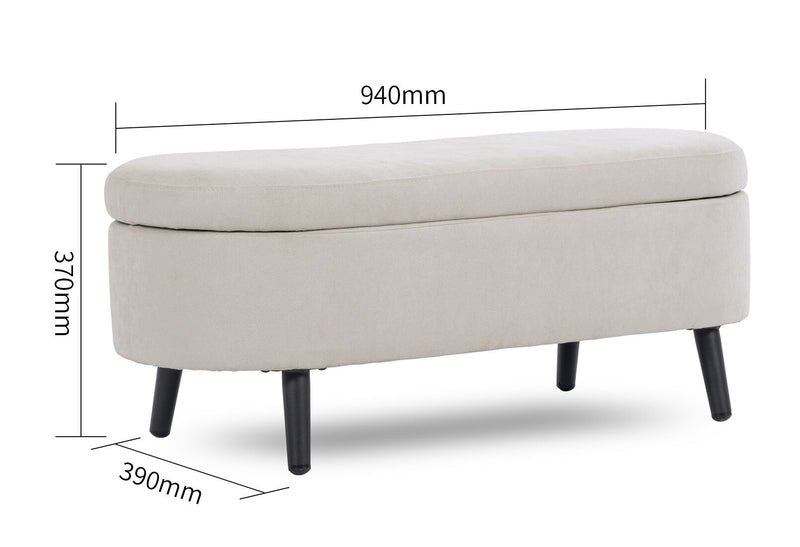 DOUGLAS STORAGE BENCH BEIGE