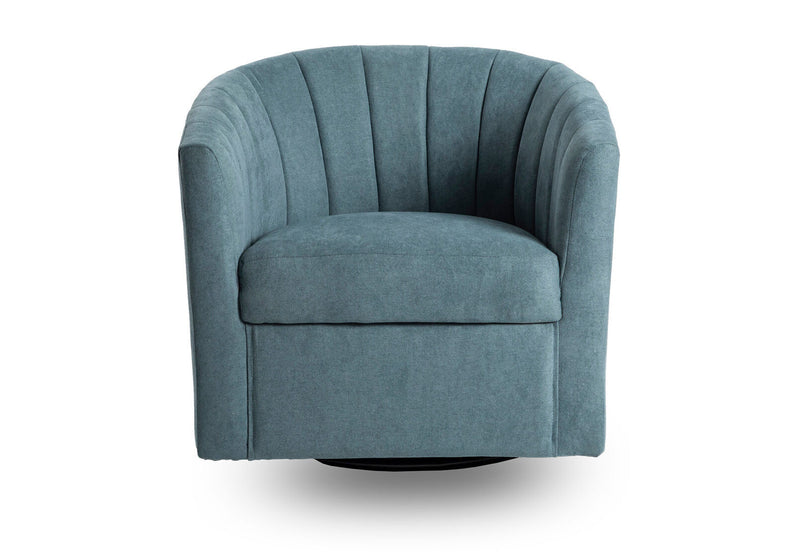 STOKES SWIVEL ACCENT CHAIR TEAL